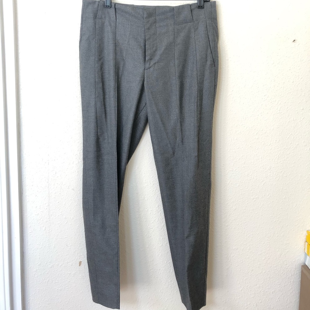 Zara Basic Crop Grey Work Pants